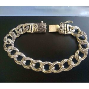 925 sterling silver oxidised designer bracelet for men