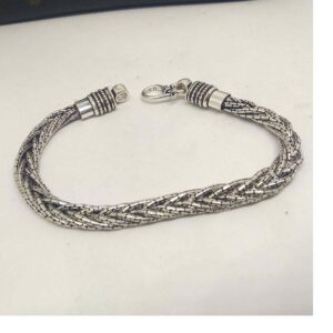 925 sterling silver oxidised premium collection bracelet for men
