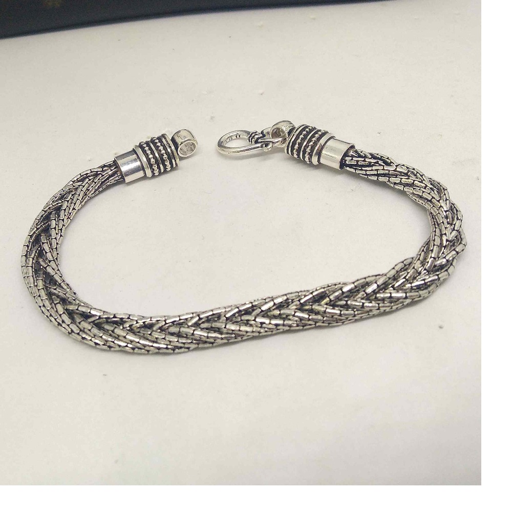 925 sterling silver oxidised premium collection bracelet for men