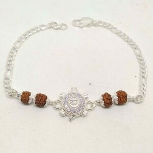 Silver Rudraksha Bracelet Gents