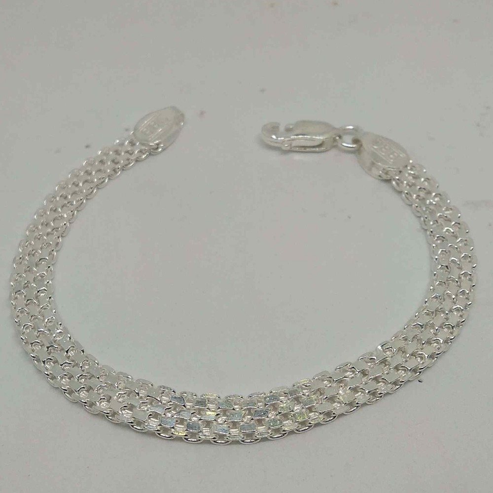 silver daily wear  gents  bracelet