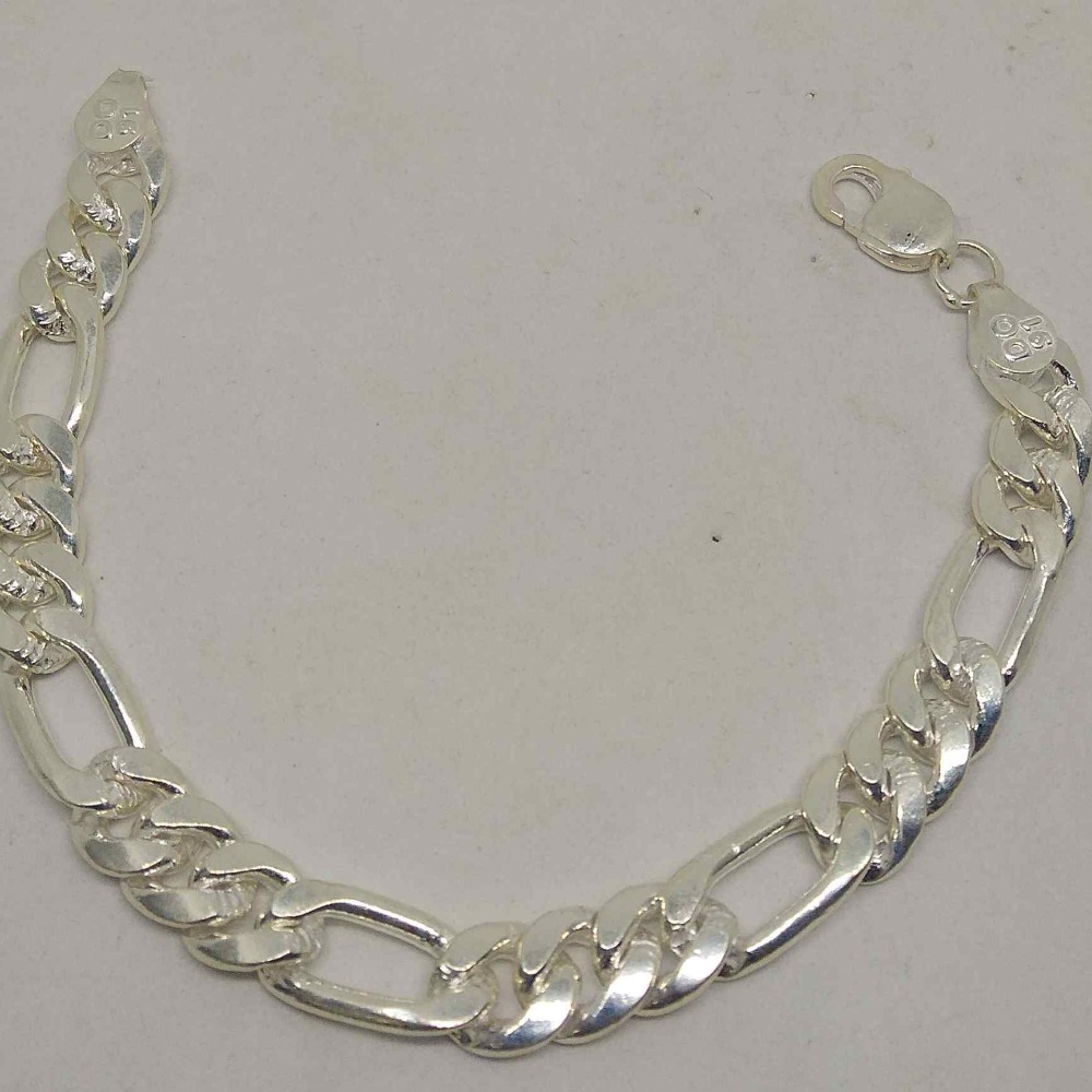 silver daily wear gents bracelet