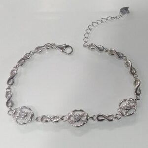 925 sterling silver casual wear  bracelet for ladies