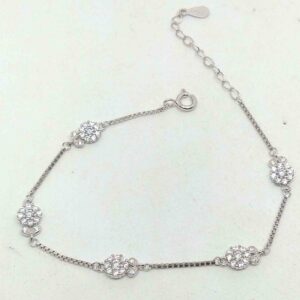 925 sterling silver  cZ diamond  bracelet