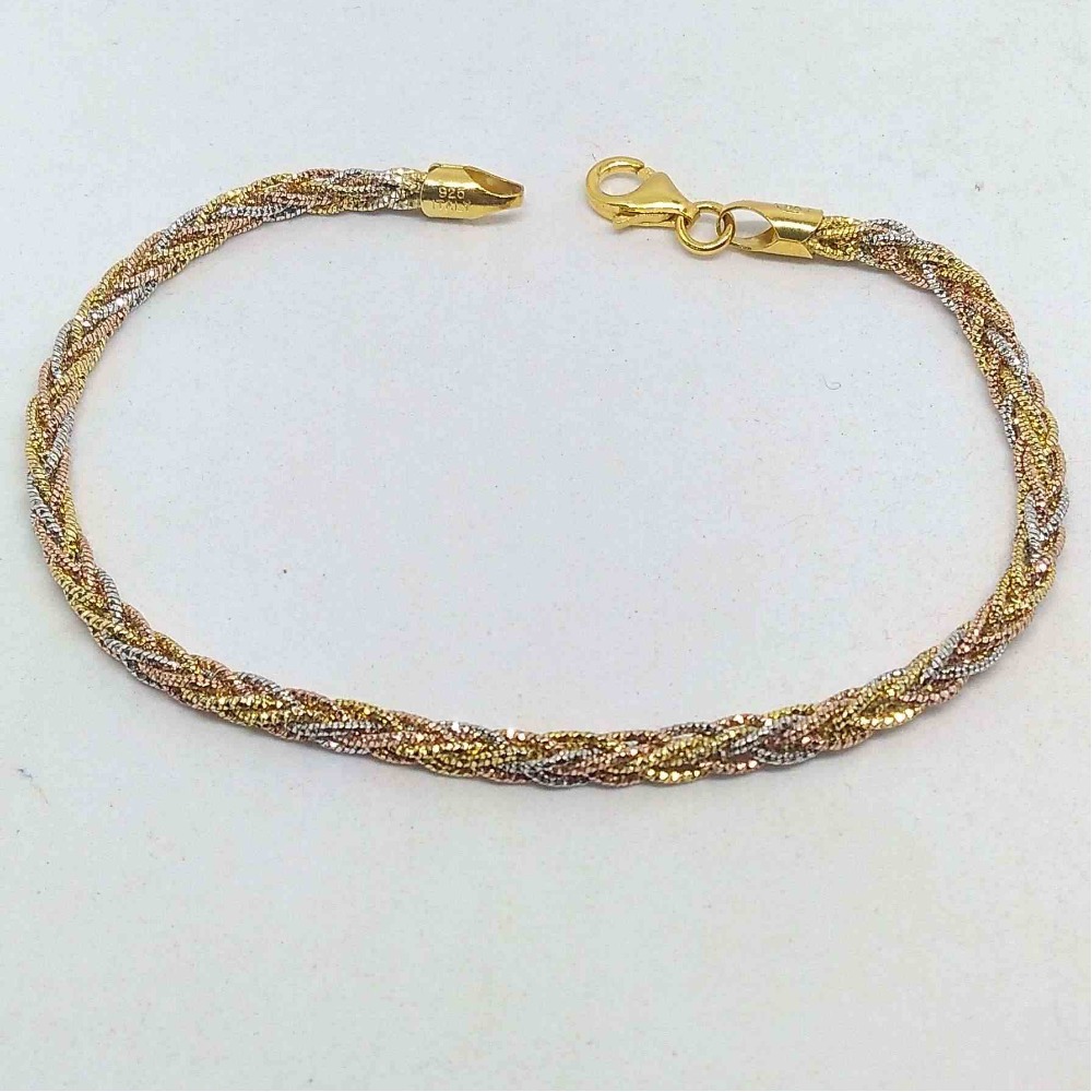 925 sterling silver  Rose Gold Plated   bracelet