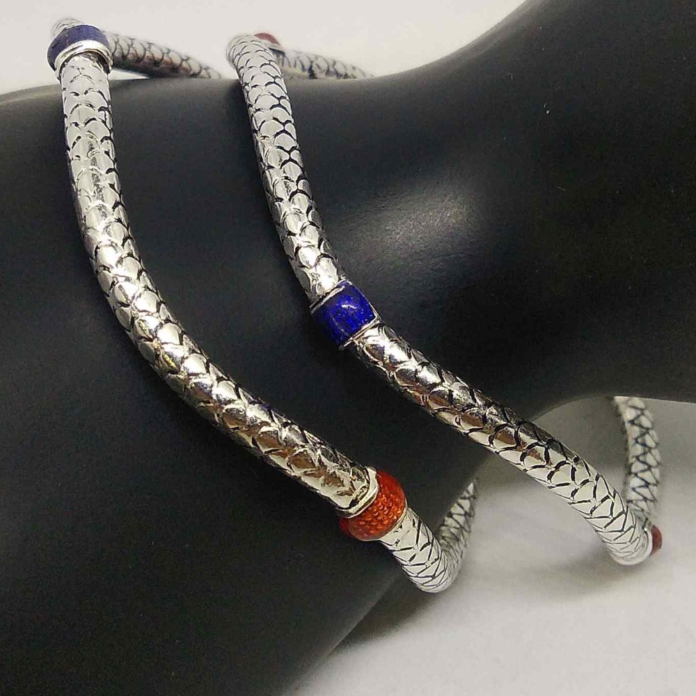 925 sterling silver oxidised designer bangles
