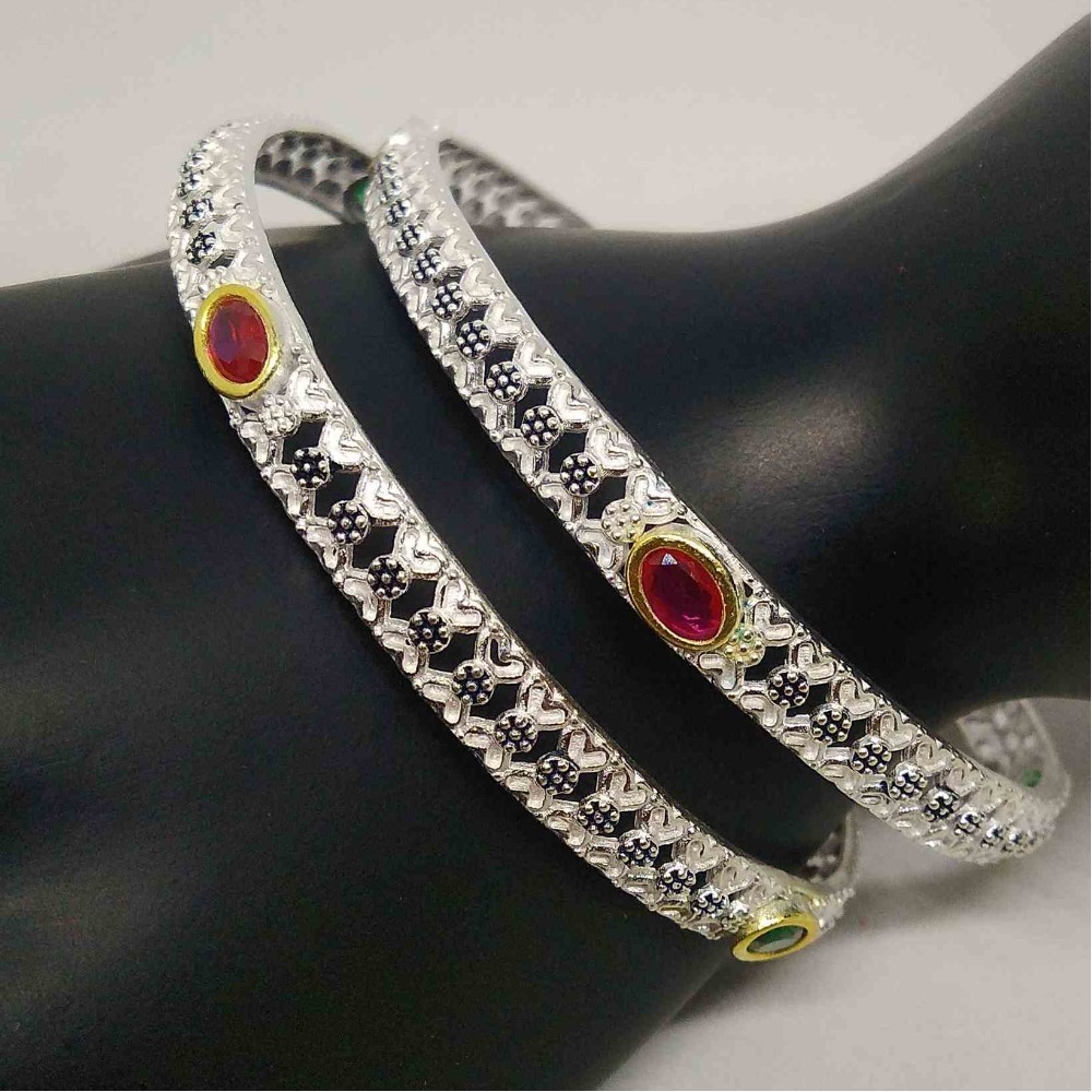 925 sterling silver   color designer bangles