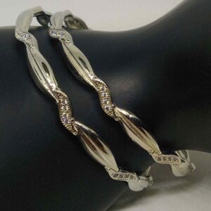 925 sterling silver  designer diamond  bangles