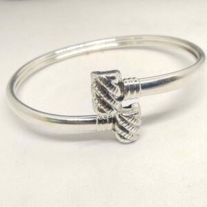 925 sterling silver  plain  causal wear  bracelet / kada