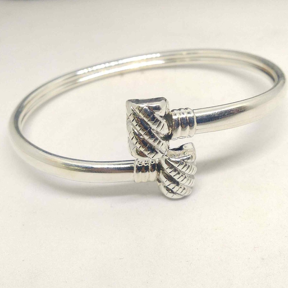 925 sterling silver  plain  causal wear  bracelet / kada