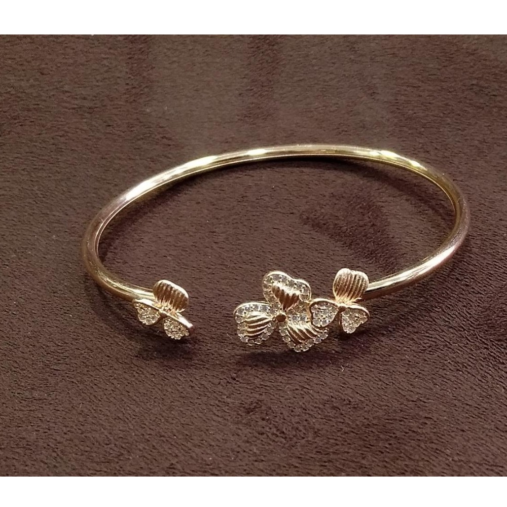 925 sterling silver rose gold plated bracelet /kada