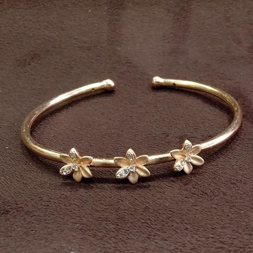 925 sterling silver rose gold plated bracelet/kada