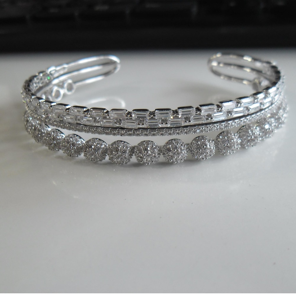 925 sterling silver diamond  bracelet for ladies