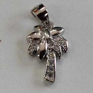 925 sterling silver tree design diamond pendants