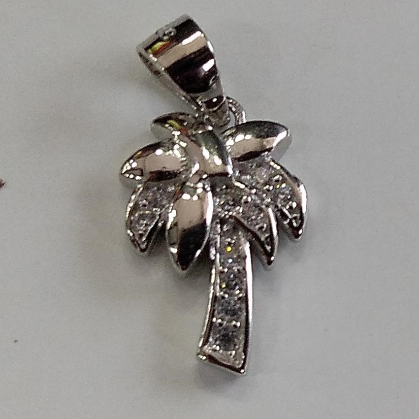 925 sterling silver tree design diamond pendants