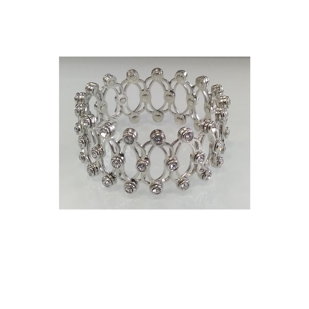 925 sterling silver 2-in-1 adjustable ring in bracelet for ladies