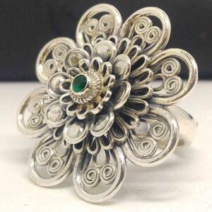 925 sterling silver designer  adjustable Ring for ladies