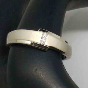 925 sterling silver  couple diamond Ring GRS0196/LRS0563