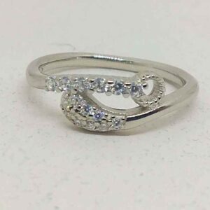 925 sterling silver cz diamond ring for ladies