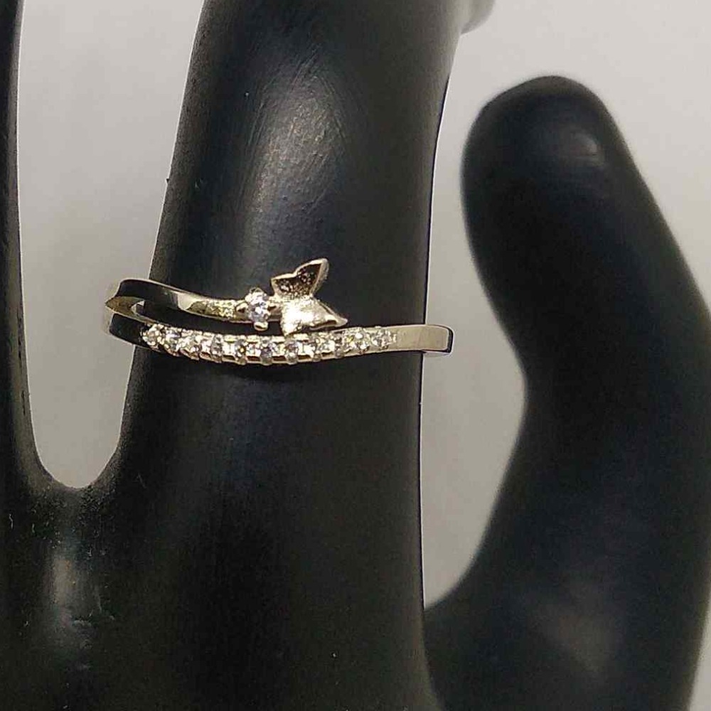 925 sterling silver diamond Ring FOR Ladies