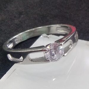 925 sterling silver  single diamond Ring FOR MEN