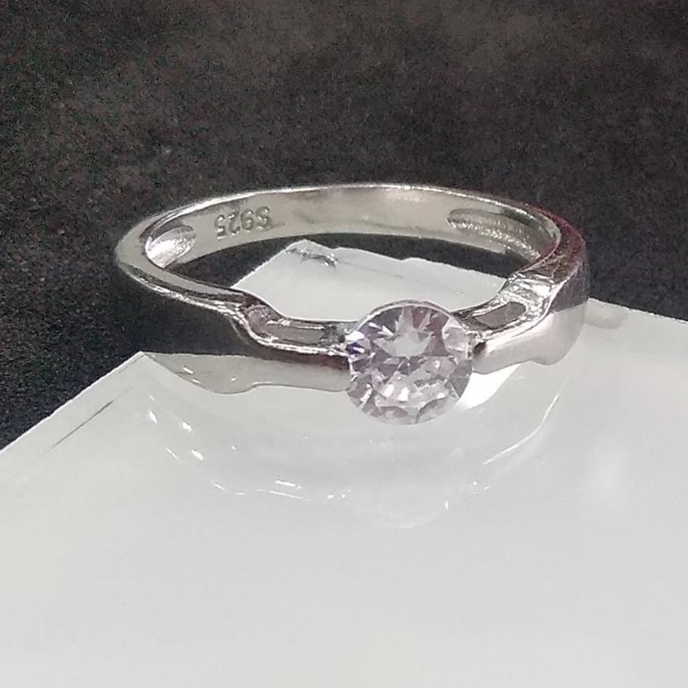 925 sterling silver single diamond Ring for men