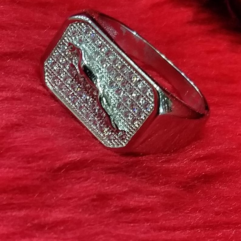 925 sterling silver diamond Ring for men