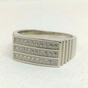 925 sterling silver diamond Ring FOR MEN