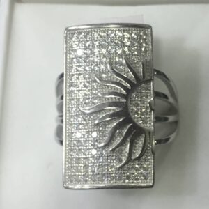 925 sterling silver sun designer ring for man