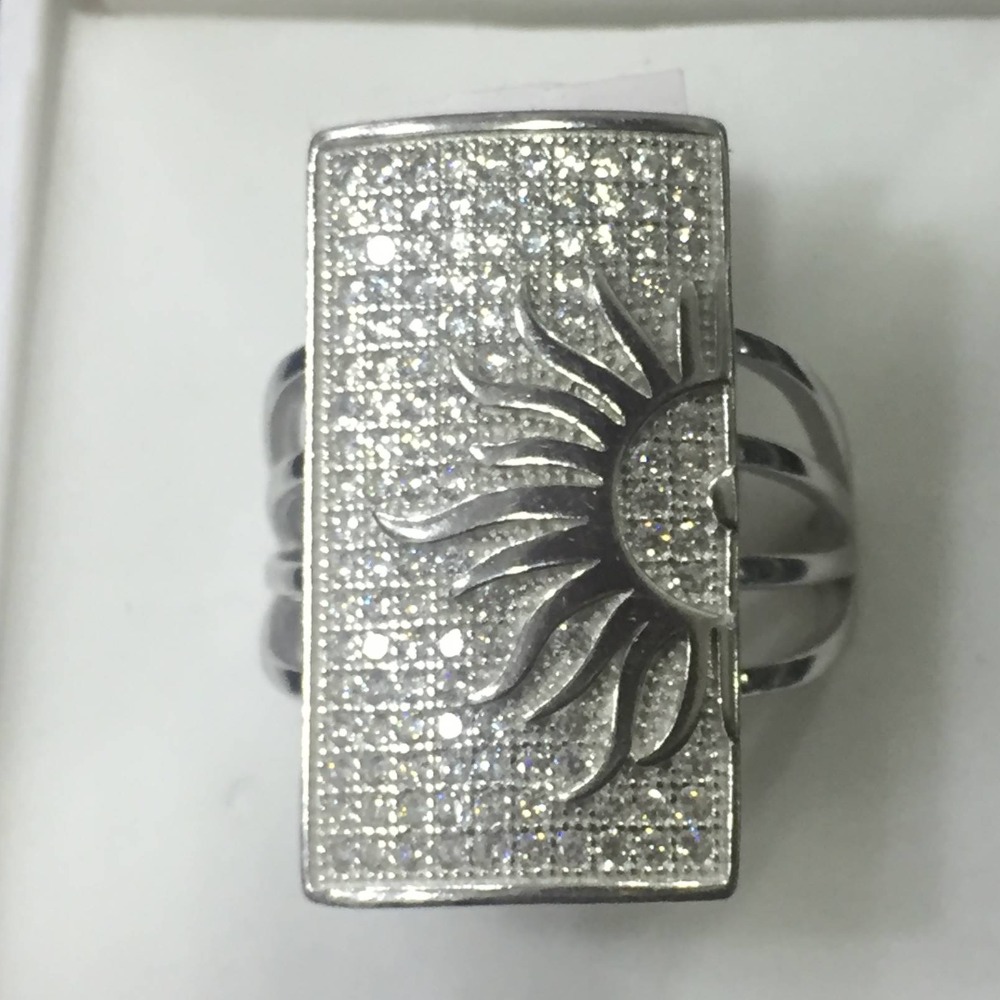 925 sterling silver sun designer ring for man