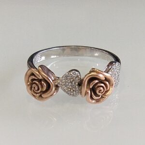 925 sterling silver flower ring