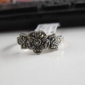 925 sterling silver flower  ring