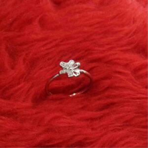 925 sterling silver flower ring for ladies LRS0498