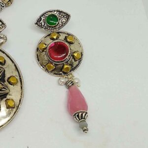 925 sterling silver Traditional Antique pendant With earring set