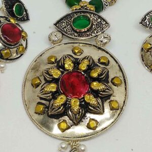 925 sterling silver Traditional Antique pendant With earring set