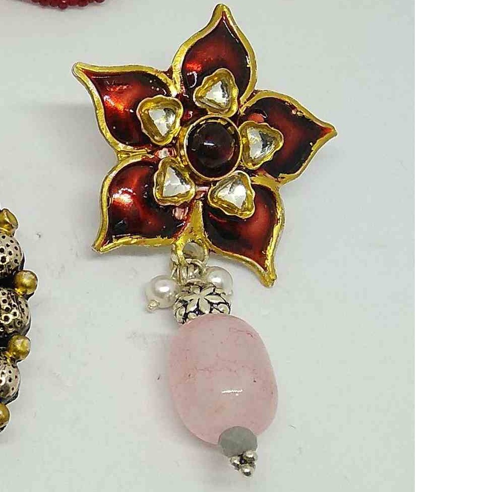 925 sterling silver Traditional pendant earring set for women STS0005