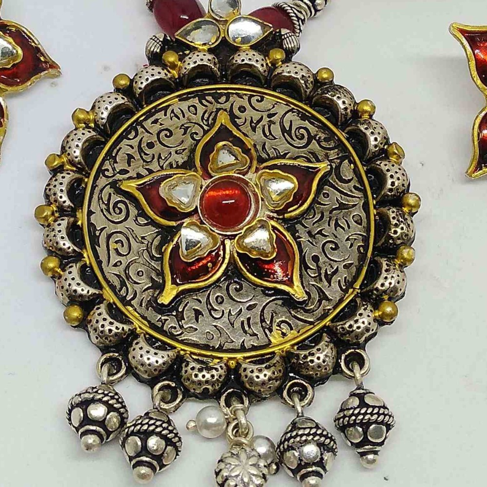 925 sterling silver Traditional pendant earring set for women STS0005