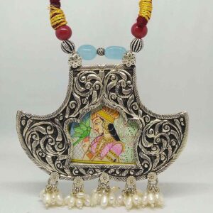925 sterling silver Traditional Antique pendant set for women STS0003