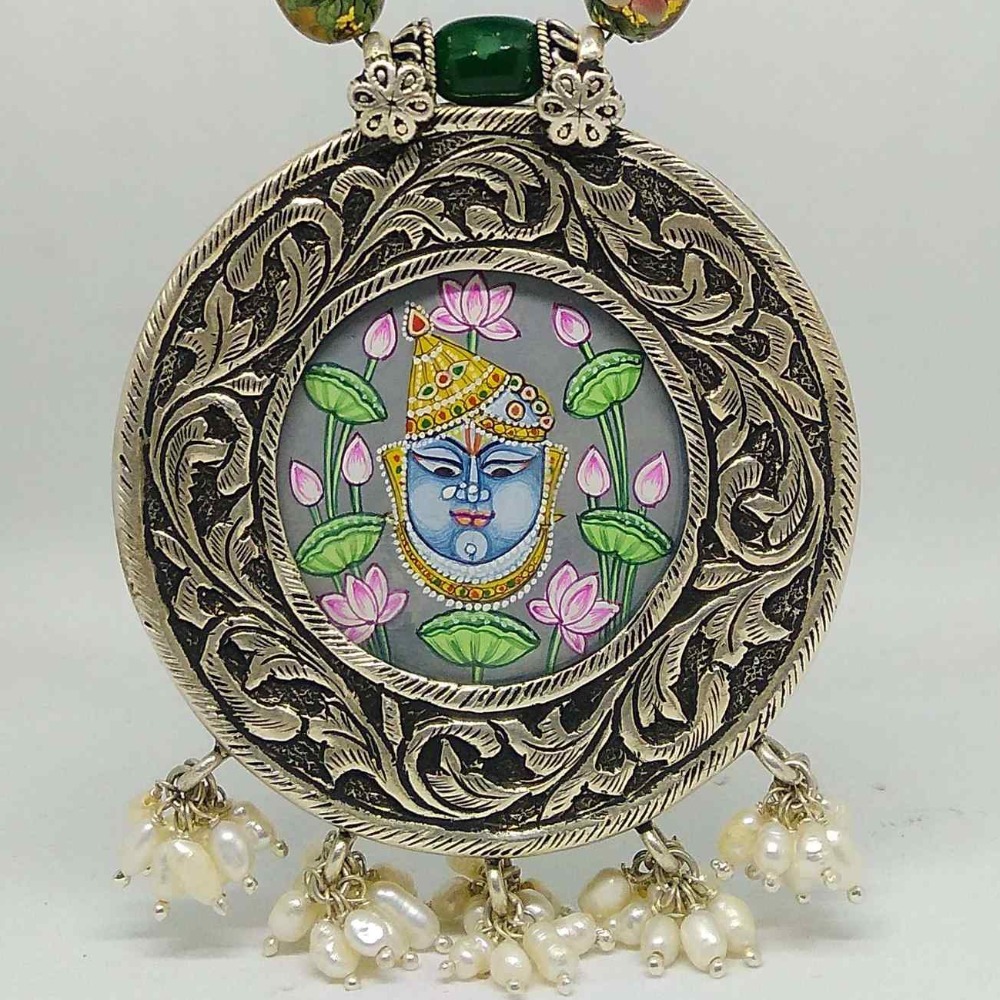 925 sterling silver Traditional Antique pendant set for women STS0002