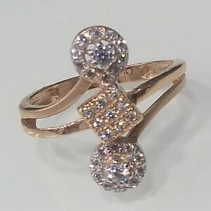 18KT rose gold ring for ladies LRG0788