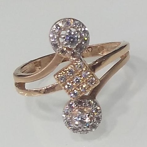 18KT rose gold ring for ladies LRG0788