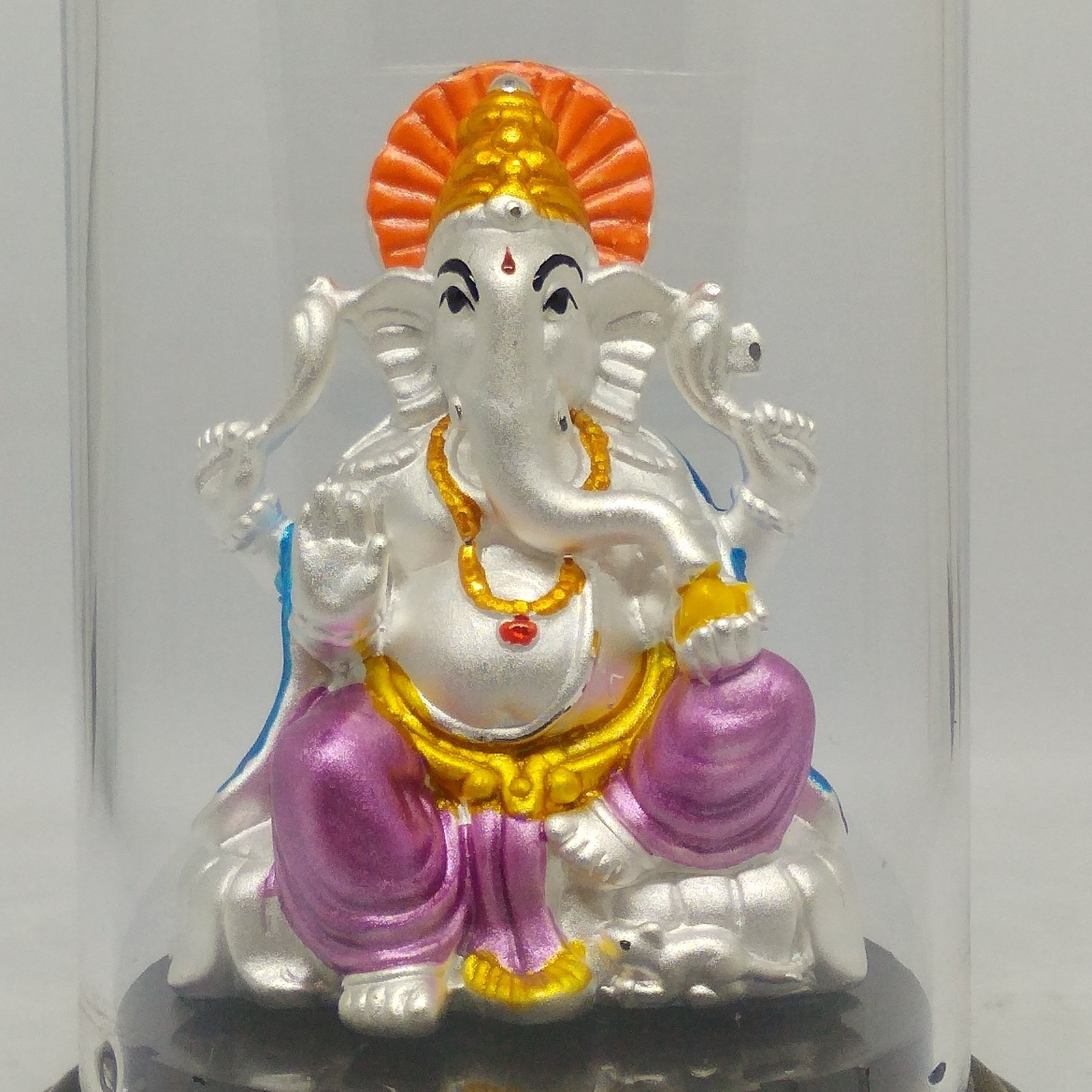 999 silver ganeshji murti