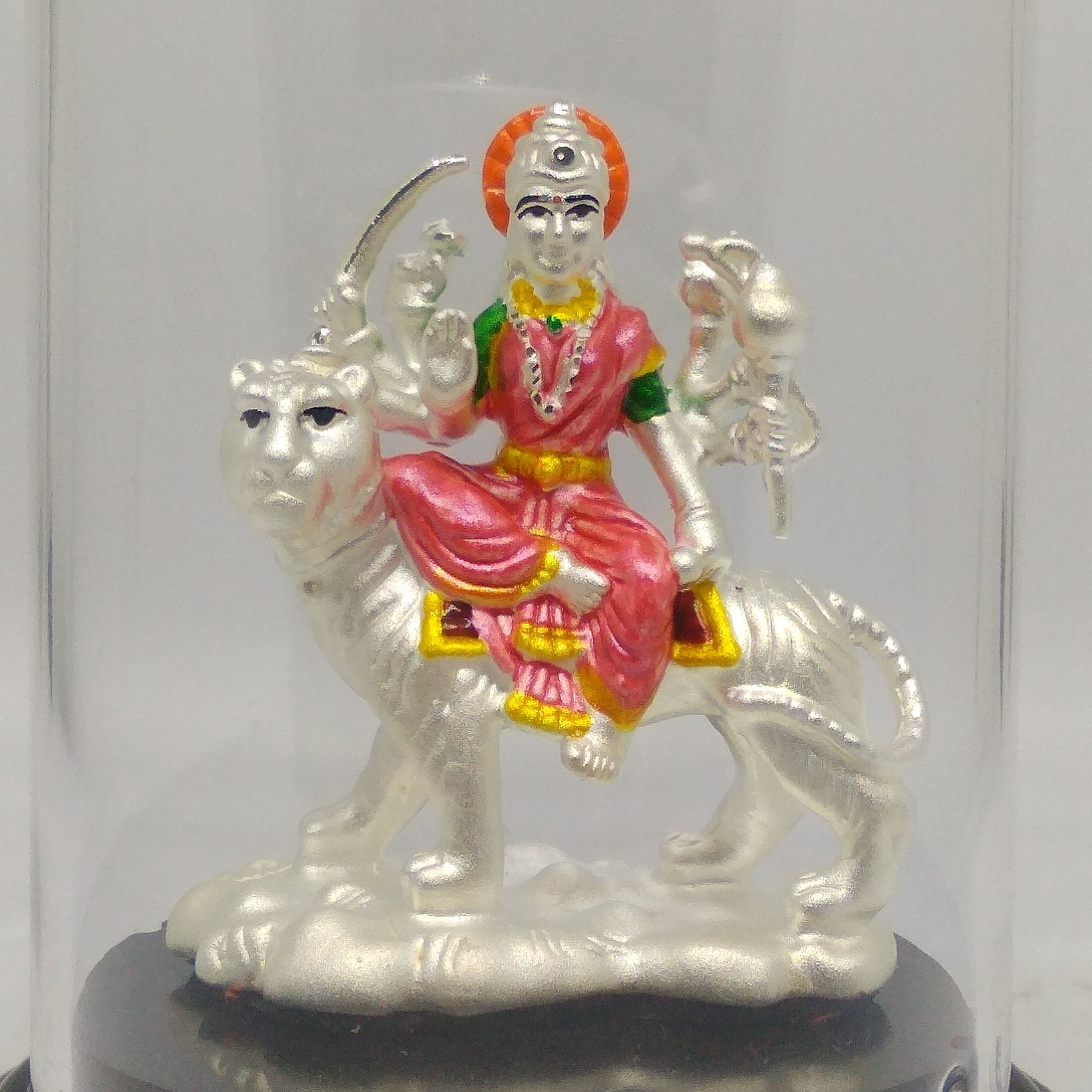 999 silver ambe mataji murti