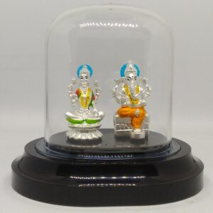 999 silver laxmiji& ganeshji murti
