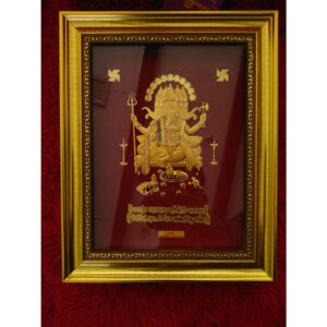 24kt gold leaf panchmukhi ganeshji frame