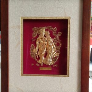 24KT Gold Leaf Radhe Krishana Frame