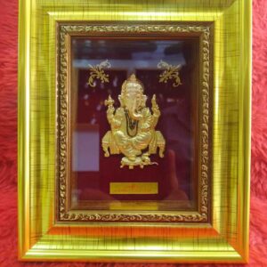 24KT Gold Leaf Ganeshji Frame