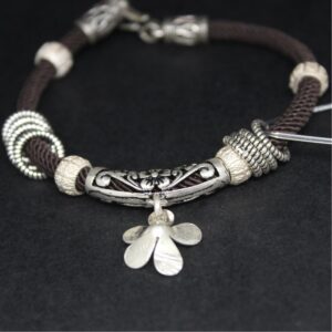 925 sterling silver fancy kada bracelet for ladies