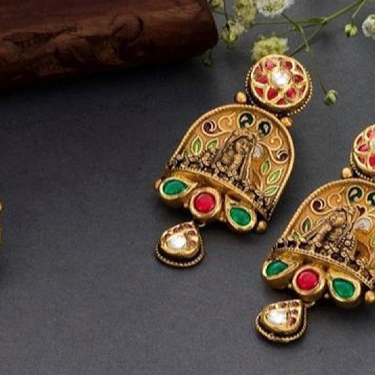 22kt 91.6 jaisalmeri bridal necklace - Image 3