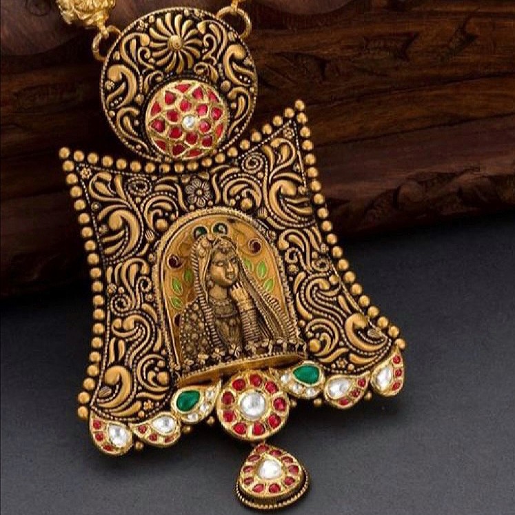 22kt 91.6 jaisalmeri bridal necklace - Image 2